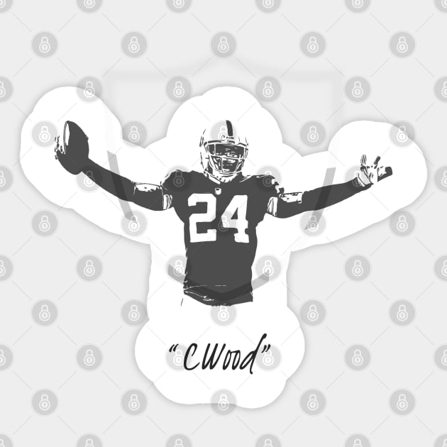 CWood Charles Woodson - Oakland Raiders Sticker by RomansOneTwenty